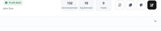 Demo profil görüntüleme ve rehbere kaydetme analitiği