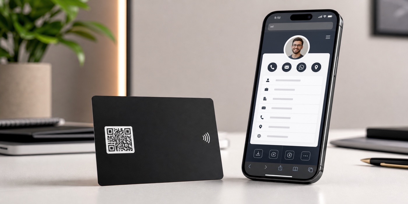 NFC ve QR kartla açılan dijital profil deneyimi
